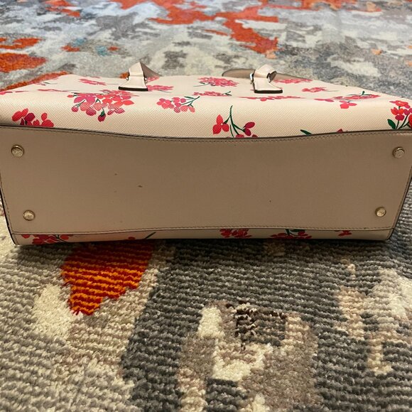 Kate Spade Perry Floral Medium Satchel - Fresh Peach - Picture 11 of 13